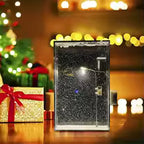 1PC Handmade DIY Material Package Desktop Decor Flowing Small Night Light Snow Scene Street Light Snowy Night Snow Simulation